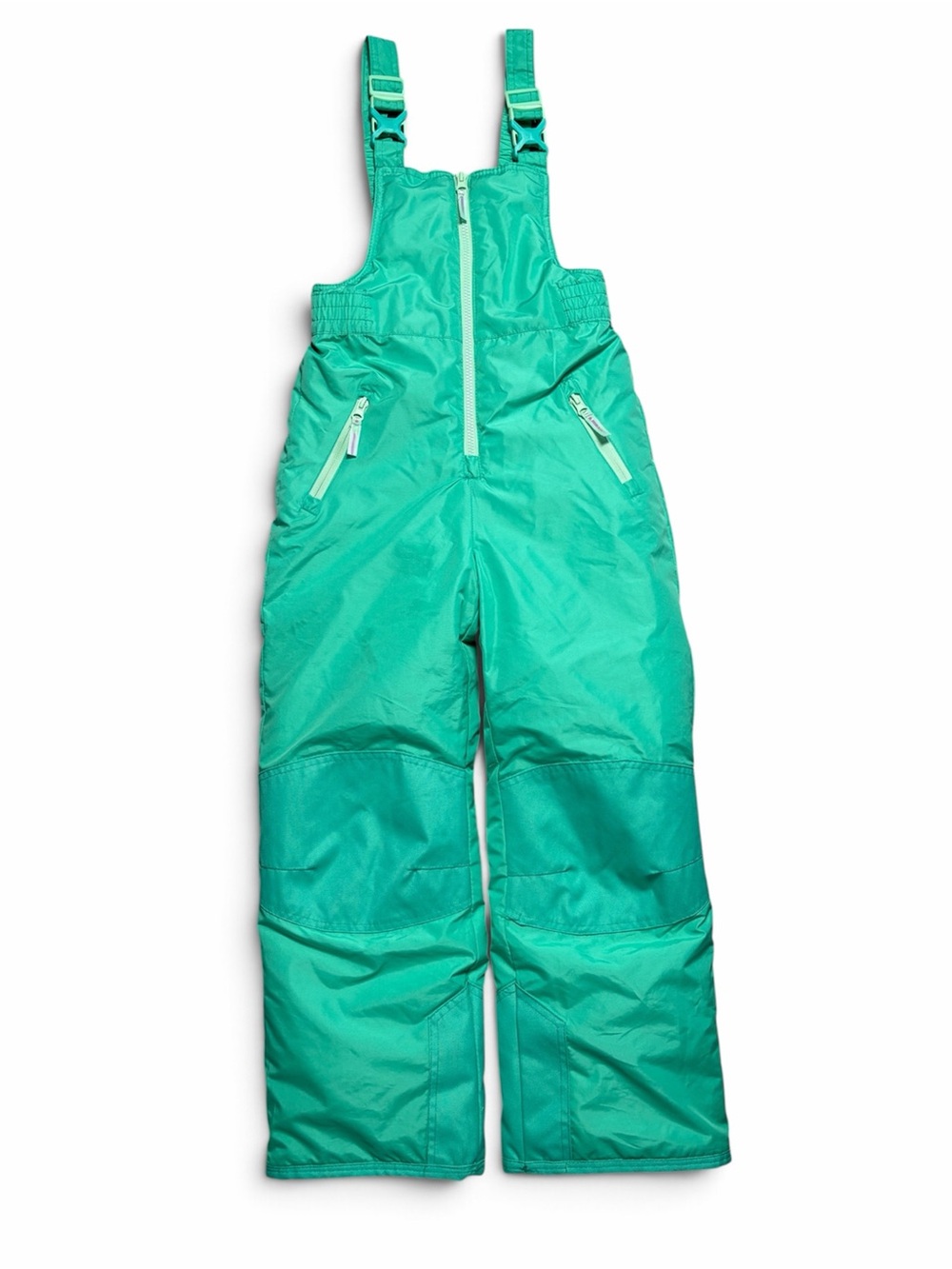 Champion Girls M 7-8 Teal Insulated Snow Bib Overalls NWOT